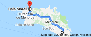 Cala Morell Flughafentransfers 